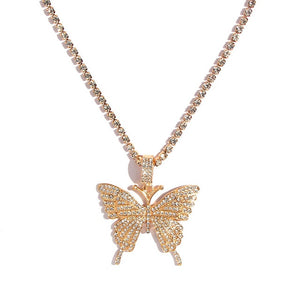 Butterfly Statement Pendant & Necklace