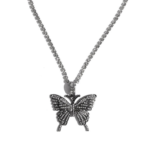 Butterfly Statement Pendant & Necklace