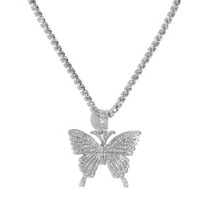 Butterfly Statement Pendant & Necklace