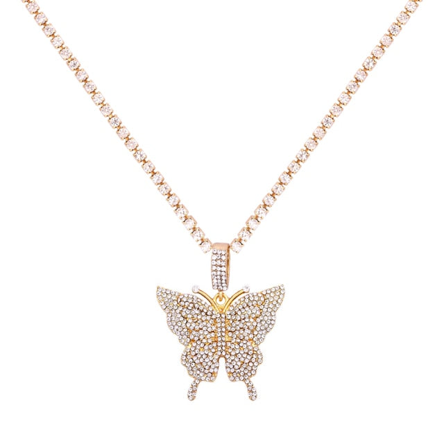 Butterfly Statement Pendant & Necklace