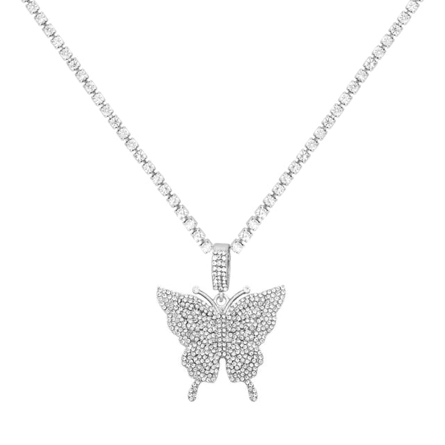 Butterfly Statement Pendant & Necklace