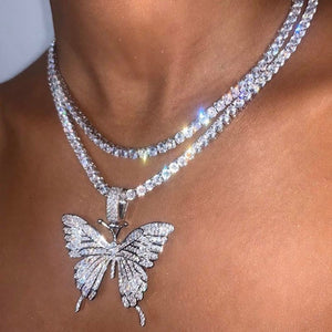 Butterfly Statement Pendant & Necklace